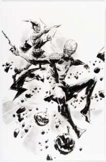 Jae Lee - Spider-Man vs. Green Goblin Illustration Original Art (undated). | Heritage