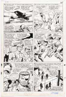 Dick Ayers and John Tartaglione Sgt. Fury Annual #3 Story Page 25 Original Art (Marvel, 1967). | Heritage