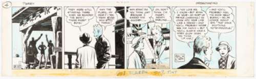 Milton Caniff Terry and the Pirates Daily Comic Strip Original Art dated 8-20-36 (Chicago Tribune-N.Y. News Syndicate, Inc., 1936). | Heritage