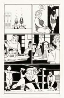 Jaime Hernandez Whoa, Nellie! #2 Story Page 8 Maggie Original Art (Fantagraphics, 1996). | Heritage