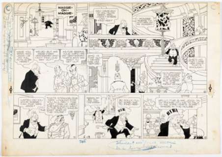 George McManus Bringing Up Father Sunday Comic Strip Original Art dated 5-18-41 (King Features Syndicate, 1941). | Heritage