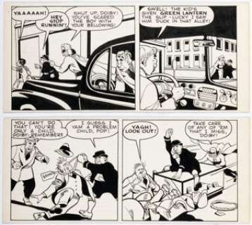 Paul Reinman (attributed) All-American Comics Unpublished Partial Page Original Art Group of 2 (DC, c. 1949). (Total: 2 Original Art) | Heritage