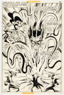 Ramona Fradon and Bob Smith Freedom Fighters #6 Splash Page 14 Original Art (DC, 1977).