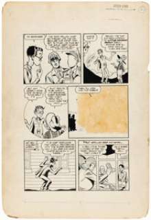 Irving Tirman (as Ira Turner) The Green Lama #5 Story Page 2 Original Art (Spark, 1945).