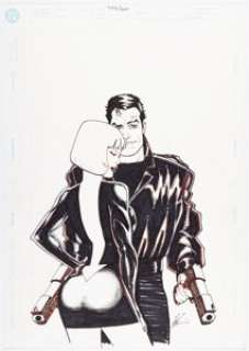 Howard Chaykin City of Tomorrow Trade Paperback Cover Original Art (DC, 2006). | Heritage