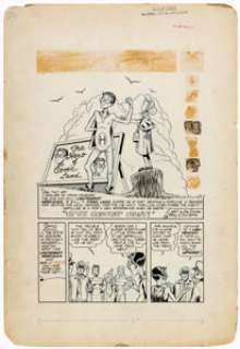 Irving Tirman Green Lama #5 Story Page 1 Original Art (Spark Publications, 1945).