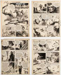 Alex Niño Planet Komiks #72 Complete 4-Page Story Original Art (PSG, c. 1970). (Total: 4 Original Art) | Heritage