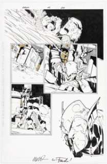 Humberto Ramos and Wayne Faucher Peter Parker: Spider-Man #46 Story Page 20 Original Art (Marvel, 2002).