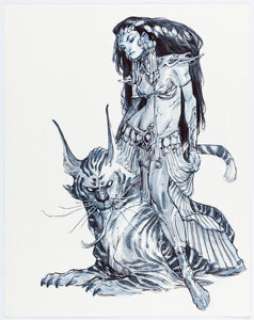 Eric Canete - Dejah Thoris of Mars Illustration Original Art (undated).