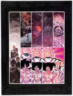 Bill Sienkiewicz Voodoo Child: The Illustrated Legend of Jimi Hendrix #nn Interior Page Original Art (Penguin, 1995). | Heritage