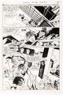 Gil Kane and Wally Wood Captain Action #5 Story Page 21 Original Art (DC, 1969). | Heritage