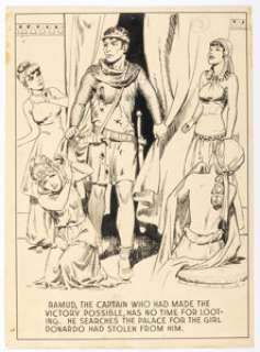 Hal Foster Prince Valiant #464 Sunday Comic Strip Panel Original Art dated 12-30-45 (King Features Syndicate, 1945). | Heritage