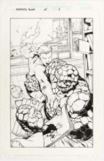 Carlos Pacheco and Jesus Merino Fantastic Four #35 Splash Page 1 Original Art (Marvel, 2000). | Heritage