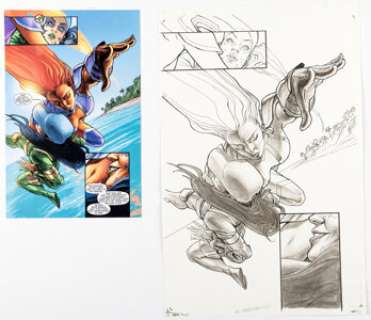 Al Barrionuevo Red Hood and the Outlaws Annual #1 Starfire Story Page 30 Original Art (DC, 2013).