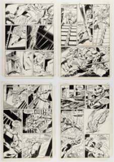 Dick Ayers and Tony DeZuñiga The Mighty Crusaders #6 Story Pages 6-12 Original Art (Archie, 1984). (Total: 7 Original Art)