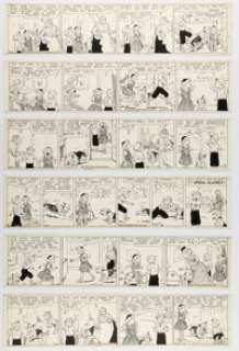 Edwina Dumm Cap Stubbs and Tippie Consecutive Daily Comic Strips Original Art Group of 6 (George Matthew Adams Service, c. 1950s-60s). (Total: 6 Original Art)