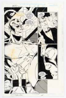 Fabio Laguna and Scott Koblish Avengers: Timeslide Story Page 15 Original Art (Marvel, 1996).