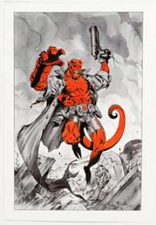 Saverio Tenuta - Hellboy Specialty Illustration Original Art (2001).