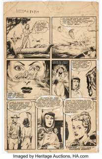 Ruben Moreira Rangers Comics #41 Story Page 7 Original Art (Fiction House, 1948). | Heritage