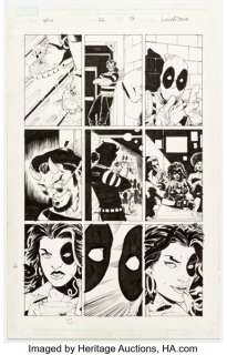 Luca Pizzari and Roberto Di Salvo Weapon X #26 Deadpool Story Page 13 Original Art (Marvel, 2019).