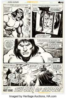 John Buscema and Ernie Chan King Conan #6 Story Page 34 Original Art (Marvel, 1981). | Heritage