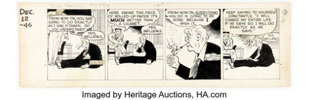 Chester Gould Dick Tracy Daily Comic Strip Original Art dated 12-12-46 (Chicago Tribune Syndicate, 1946). | Heritage