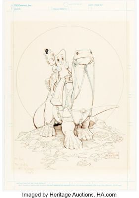 Arthur Adams Gumby’s Summer Fun Special #1 Pin-Up Original Art (Comico, 1987). | Heritage