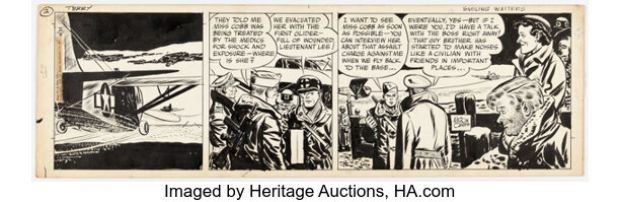 Milton Caniff Terry and the Pirates Daily Comic Strip Original Art dated 2-5-46 (News Syndicate, 1946). | Heritage