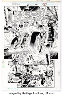 Steve Epting and Al Milgrom Factor-X #2 Story Page 7 Original Art (Marvel, 1995). | Heritage
