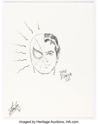 John Romita Sr. - Spider-Man Sketch Original Art (c. 1982). | Heritage