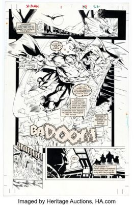 Steve Skroce and Mike Sellers X-Man #1 Age of Apocalypse Story Page 17 Original Art (Marvel, 1995). | Heritage