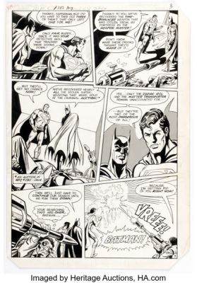 Irv Novick and Frank McLaughlin World’s Finest Comics #282 Superman and Batman Story Page 3 Original Art (DC, 1982). | Heritage