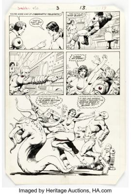 Jim Starlin and Paul Abrams Dreadstar and Company #3 Story Page 13 Original Art (Marvel, 1985).