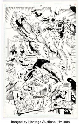 Sergio Cariello, Will Blyberg, and Mike Sellers Deathstroke #44 Story Page 18 Original Art (DC, 1995).