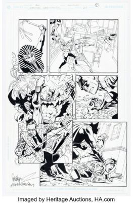 José Luis García-Lopez and Kevin Nowlan Batman Confidential #27 Story Page 7 Original Art (DC, 2009). | Heritage