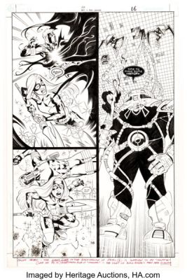 Leonard Kirk and Keith Champagne JSA #41 Story Page 16 Original Art (DC, 2002).