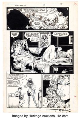 Todd McFarlane The Amazing Spider-Man #319 Mary Jane Story Page 12 Original Art (Marvel, 1989).