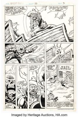 Don Perlin Ghost Rider #33 Story Page 3 Original Art (Marvel, 1978). | Heritage