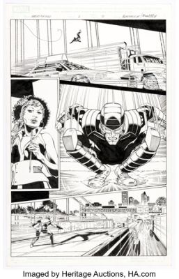 Brad Walker and Andrew Hennessy Heroes for Hire #6 Story Page 10 Original Art (Marvel, 2011).