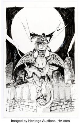 Riley Rossmo - Batman Specialty Illustration Original Art (2017).