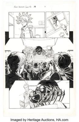 Patrick Scherberger and Roland Paris Marvel Adventures Spider-Man #26 Story Page 3 Original Art (Marvel, 2007).