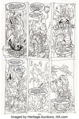 Keith Giffen Lobo: Infanticide #4 Story Page 11 Original Art (DC, 1992). | Heritage
