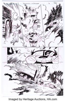 Rob Guillory Are You Afraid of Darkseid? #1 Batman Story Page 6 Original Art (DC, 2021).