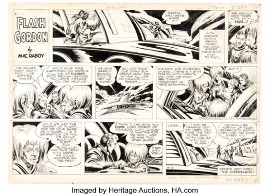 Mac Raboy Flash Gordon Sunday Comic Strip Original Art dated 7-19-64 (King Features Syndicate, 1964). | Heritage