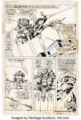 Rich Buckler and Joe Sinnott Fantastic Four #147 Story Page 3 Original Art (Marvel, 1974). | Heritage