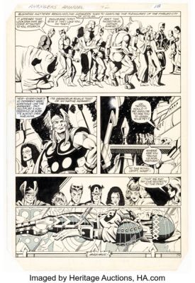 Jackson "Butch" Guice and Rick Magyar The Avengers Annual #12 Inhumans Story Page 14 Original Art (Marvel, 1983). | Heritage