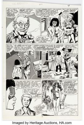 Sal Buscema and Tom Palmer The Avengers #279 Captain Marvel Story Page 7 Original Art (Marvel, 1987). | Heritage