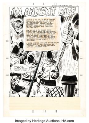 Charles Nicholas and Vince Alascia Ghostly Tales #130 Splash Page 1 Original Art (Charlton, 1978).