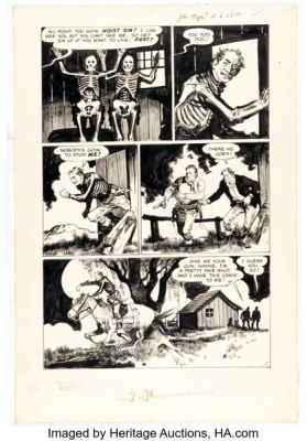 Gerald McCann John Wayne Adventure Comics #15 Story Page 11 Original Art (Toby, 1952). | Heritage