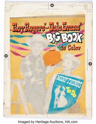 Whitman Artist - Roy Rogers and Dale Evans Coloring Book Illustrations and Production Materials Original Art Group of 3 (Whitman, 1954-57). (Total: 3 Original Art) | Heritage